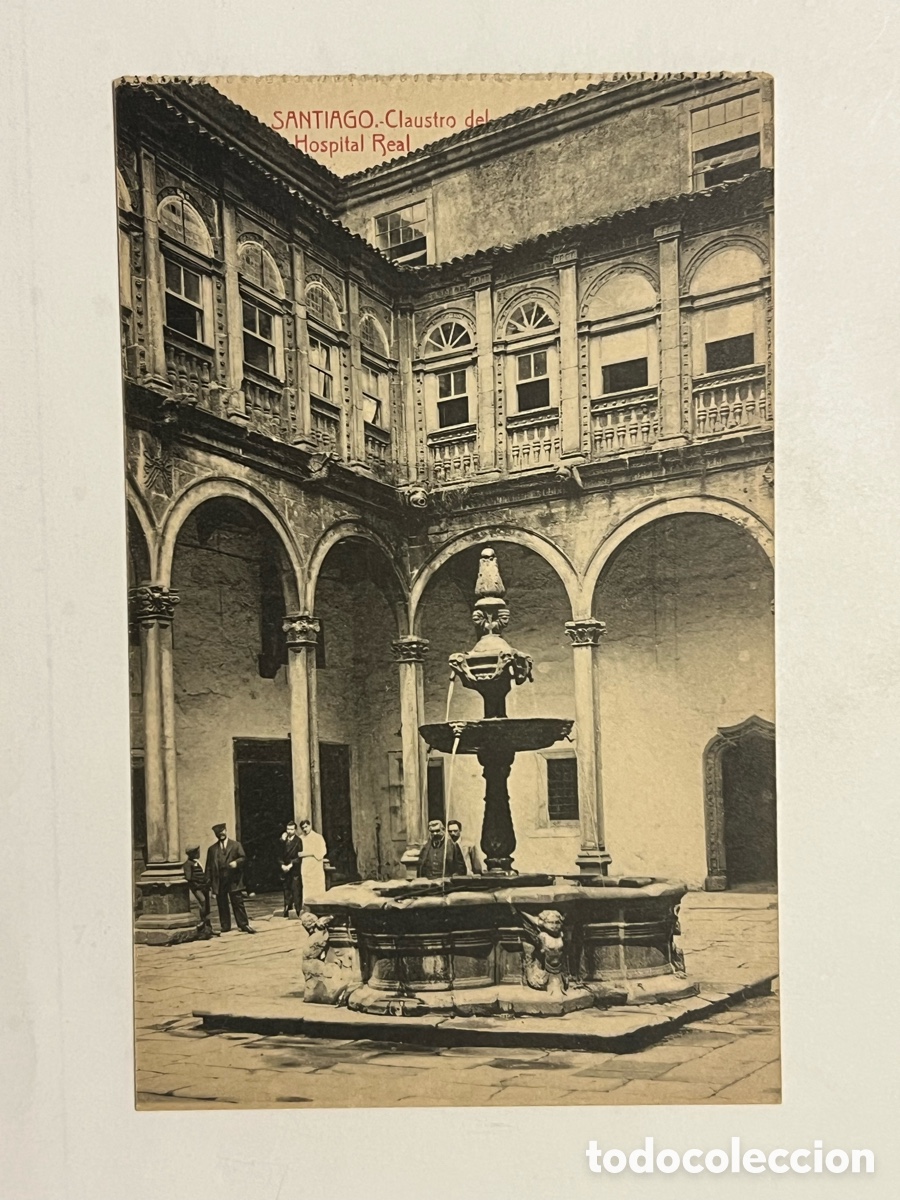 Postales: SANTIAGO DE COMPOSTELA. Claustro del Hospital Real.. Edic. EL SOL (h.1910?) S/C