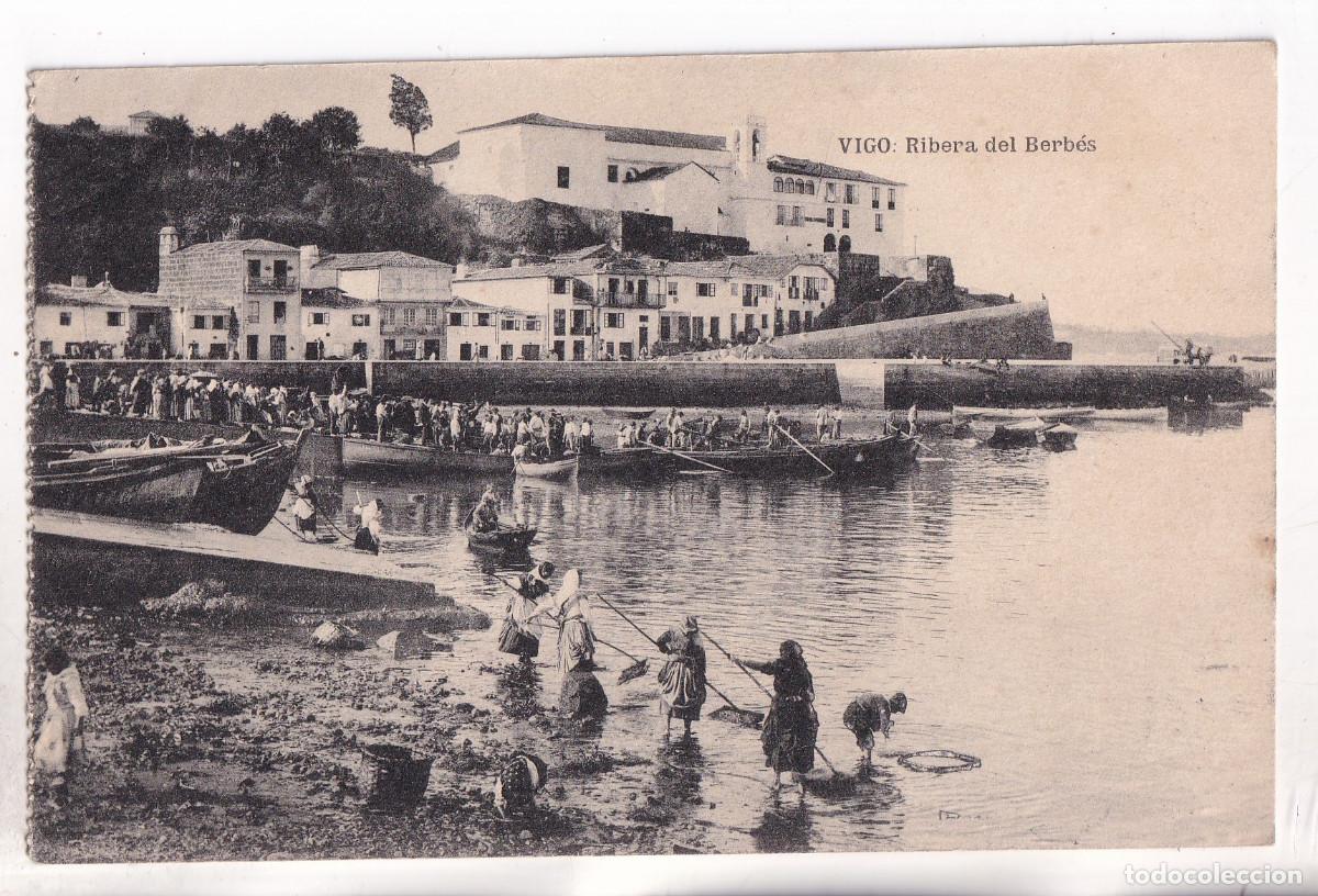 Postales: POSTAL. RIBERA DEL BERB&Eacute;S. PONTEVEDRA. GALICIA. CIRCULADA EN 1921