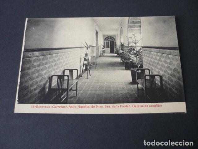 Cartes Postales: SANTIAGO DE COMPOSTELA CARRETAS ASILO HOSPITAL NUESTRA SE&Ntilde;ORA DE LA PIEDAD GALERIA DE ACOGIDOS