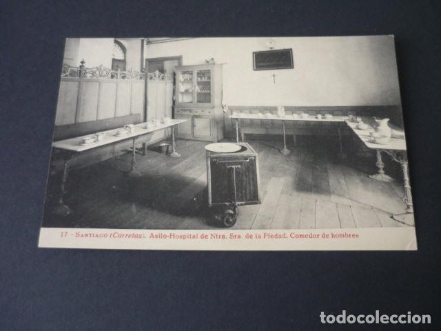 Postkarten: SANTIAGO DE COMPOSTELA CARRETAS ASILO HOSPITAL NUESTRA SE&Ntilde;ORA DE LA PIEDAD COMEDOR DE HOMBRES