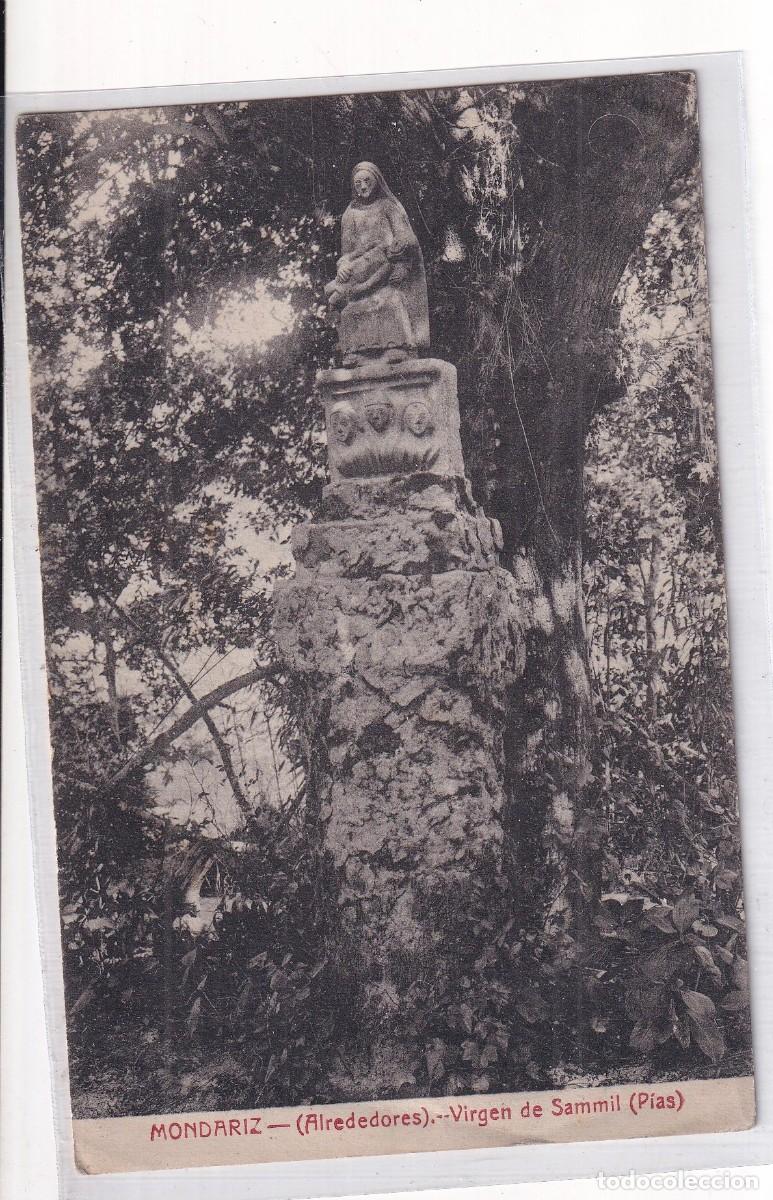 Postales: Mondariz. Alrededores. Virgen de Sammil. Pias. Escrita 1927.