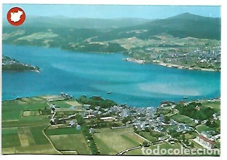 Postales: VISTA AEREA - AERIAL VIEW.- &rdquo; RIA DEL EO &rdquo;.- GALICIA / ASTURIAS