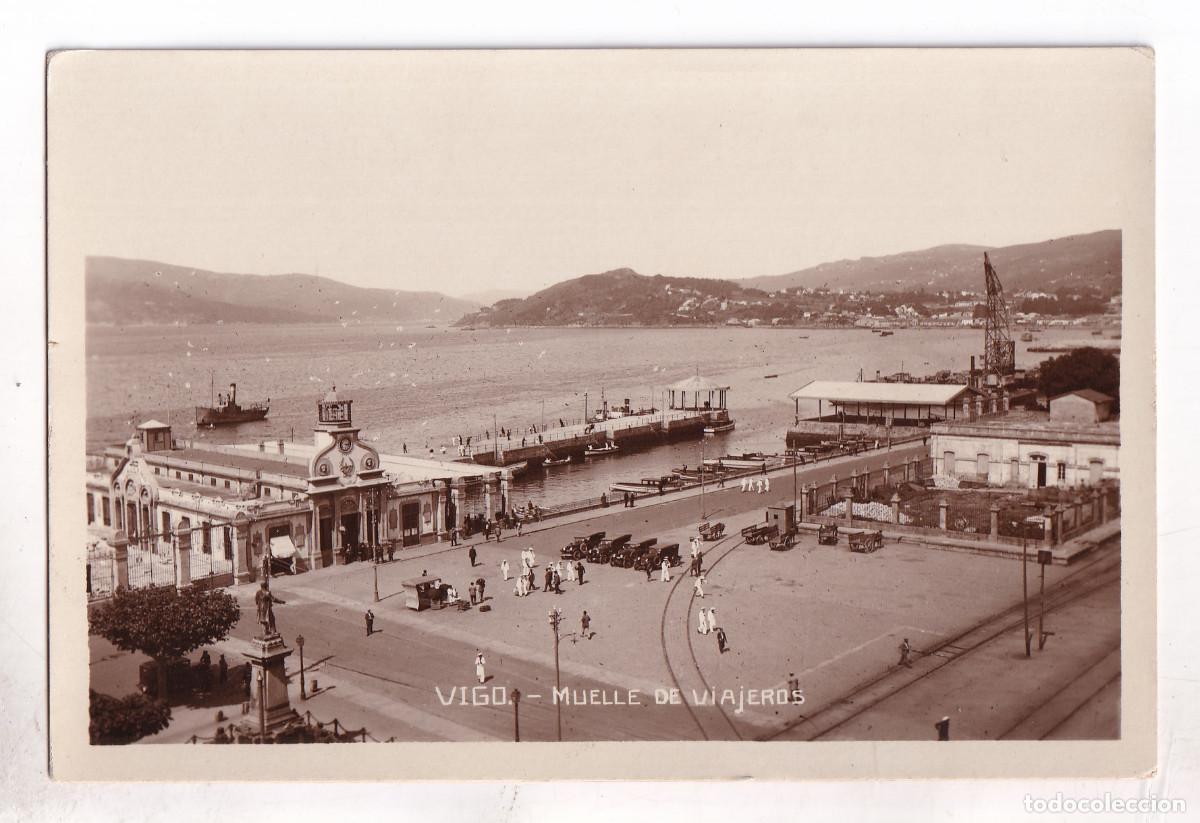 Postales: POSTAL FOTOGR&Aacute;FICA. VIGO. MUELLE DE VIAJEROS. PONTEVEDRA