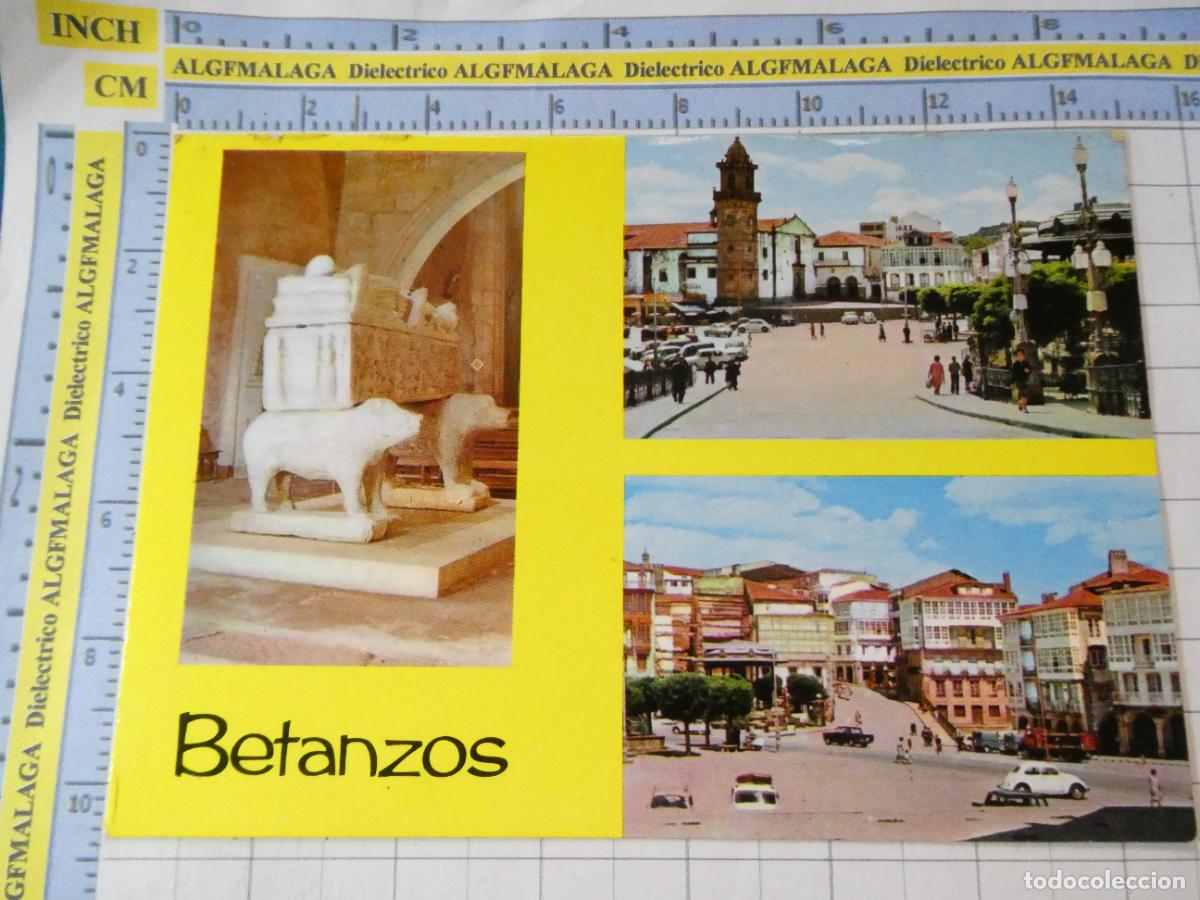 Postales: POSTAL DE LA CORU&Ntilde;A. A&Ntilde;O 1969. BETANZOS TUMBA FERNANDO ANDRADE Y PLAZA GARC&Iacute;A HERMANOS 4 ALARD. 3653