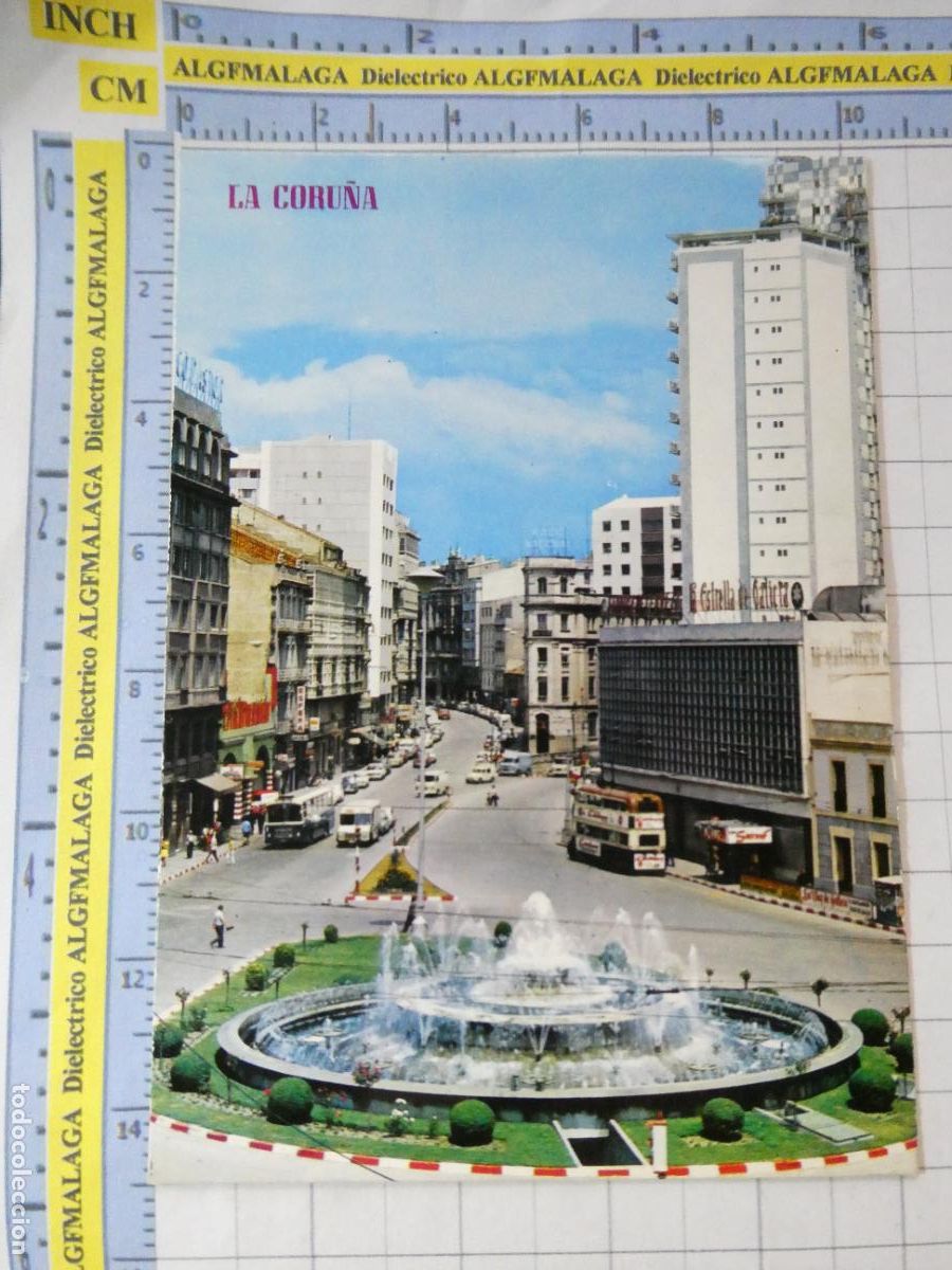 Postales: POSTAL DE LA CORU&Ntilde;A. A&Ntilde;O 1974. FUENTE LUMINOSA 921 PARIS. 3657