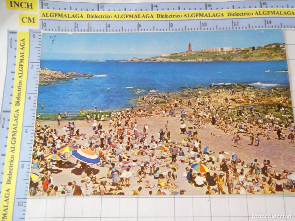 Postales: POSTAL DE LA CORU&Ntilde;A. A&Ntilde;O 1962. PLAYA DE RIAZOR 7 ESPERON. 3669