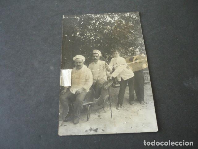 Postais: MONDARIZ PONTEVEDRA COCINEROS Y PERSONAL DEL HOTEL DEL BALNEARIO POSTAL FOTOGRAFICA PARDO FOTOGRAFO