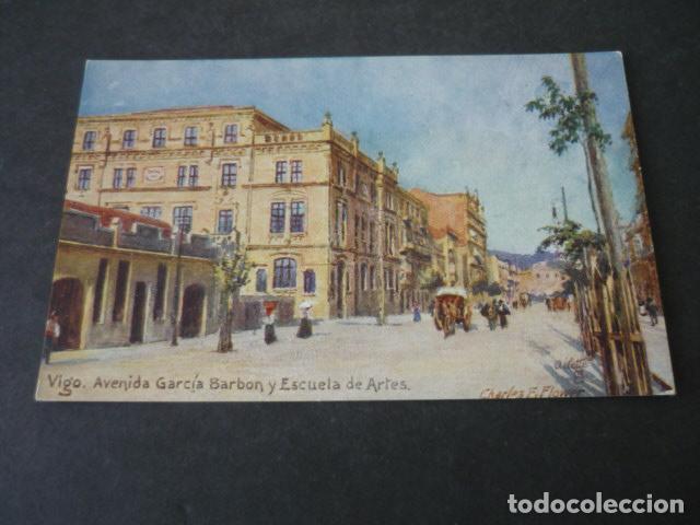 Postais: VIGO PONTEVEDRA AVENIDA DE GARCIA BARBON Y ESCUELA DE ARTES
