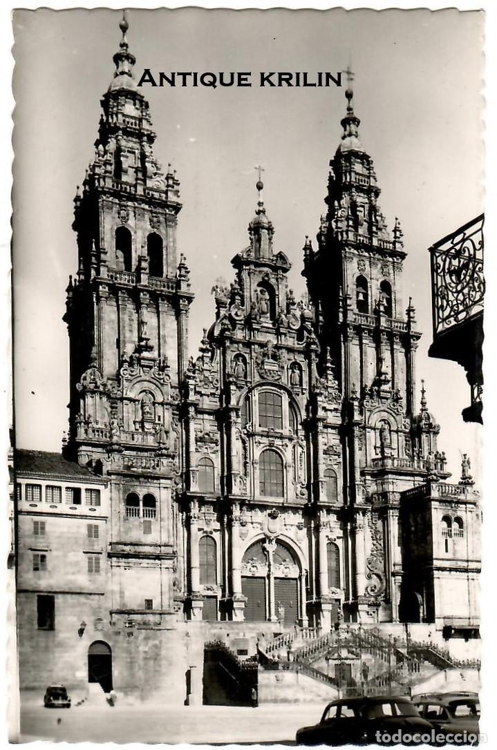Postales: SANTIAGO DE COMPOSTELA N&ordm; 227 CATEDRAL , ENTRADA DEL OBRADOIRO / EDI. ARRIBAS / SIN FRANQUEAR