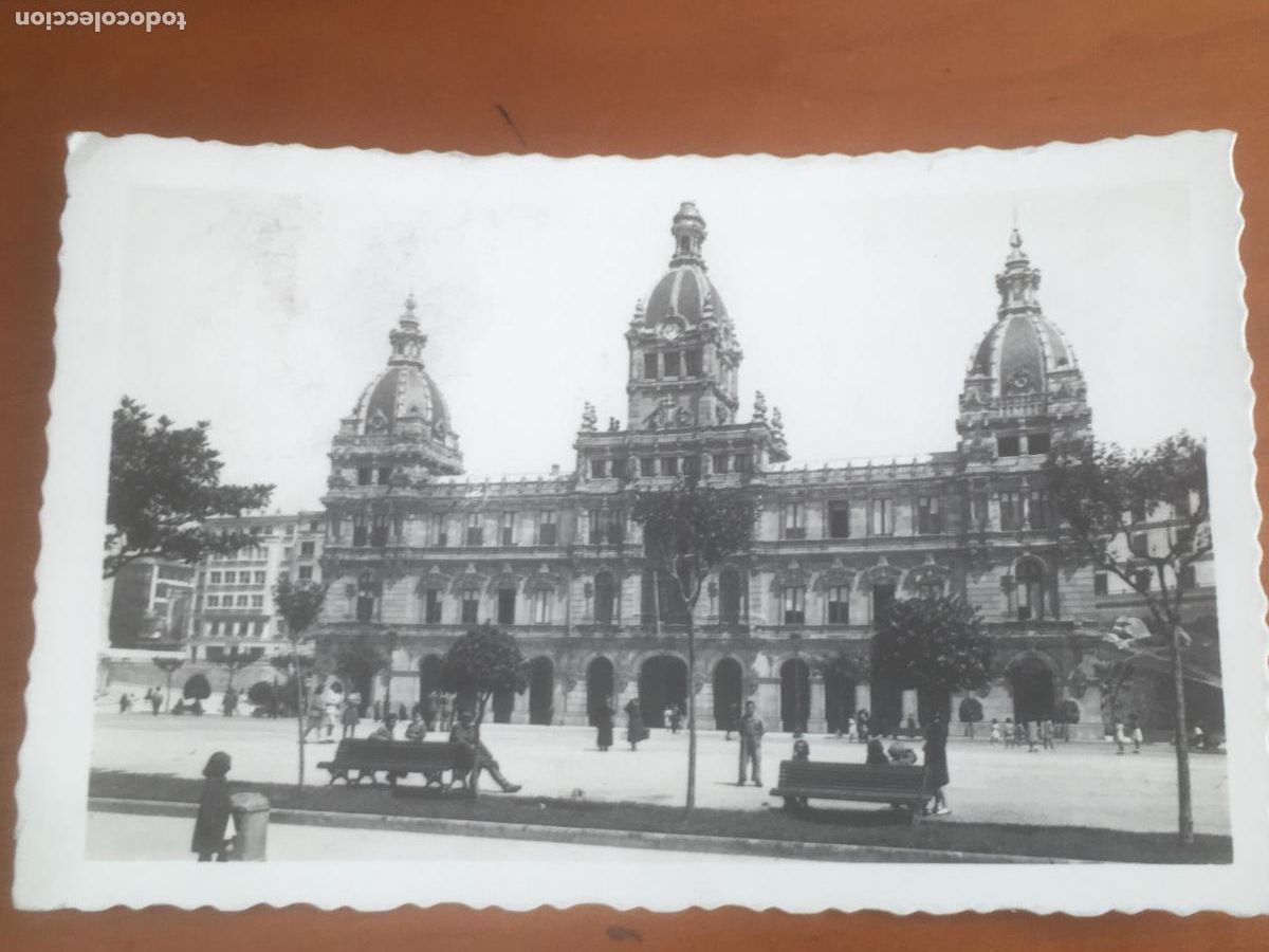 Postales: la coru&ntilde;a plaza de maria pita postal fotografica original circulada