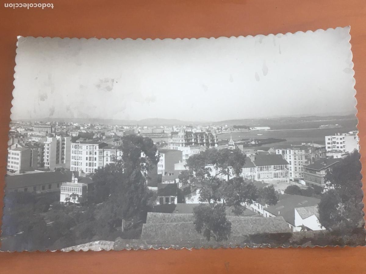Postales: la coru&ntilde;a vista parcial postal fotografica original circulada