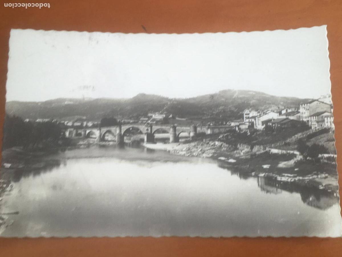 Postales: orense puente romano sobre el mi&ntilde;o postal fotografica original circulada