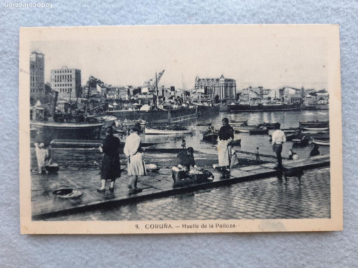 Postales: La Coru&ntilde;a. Muelle de La Palloza. - Foto 1