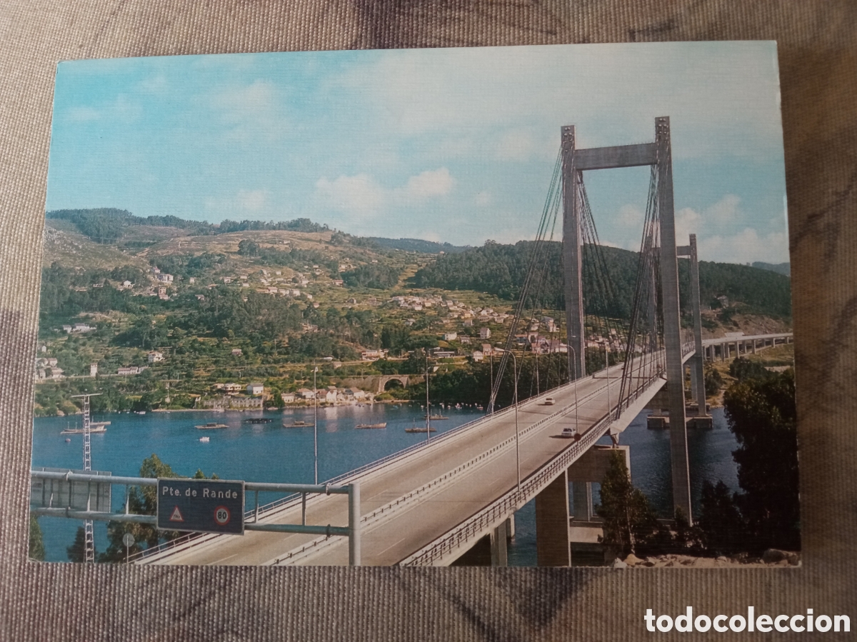 Postales: Antigua postal fotogr&aacute;fica, Redondela (Pontevedra) Puente de Rande, Ediciones Arribas