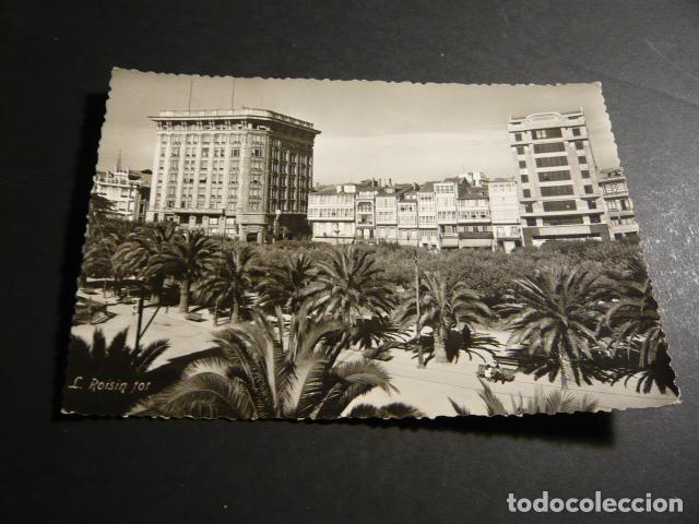 Postales: LA CORU&Ntilde;A JARDINES DE MENDEZ NU&Ntilde;EZ Y EL BANCO PASTOR