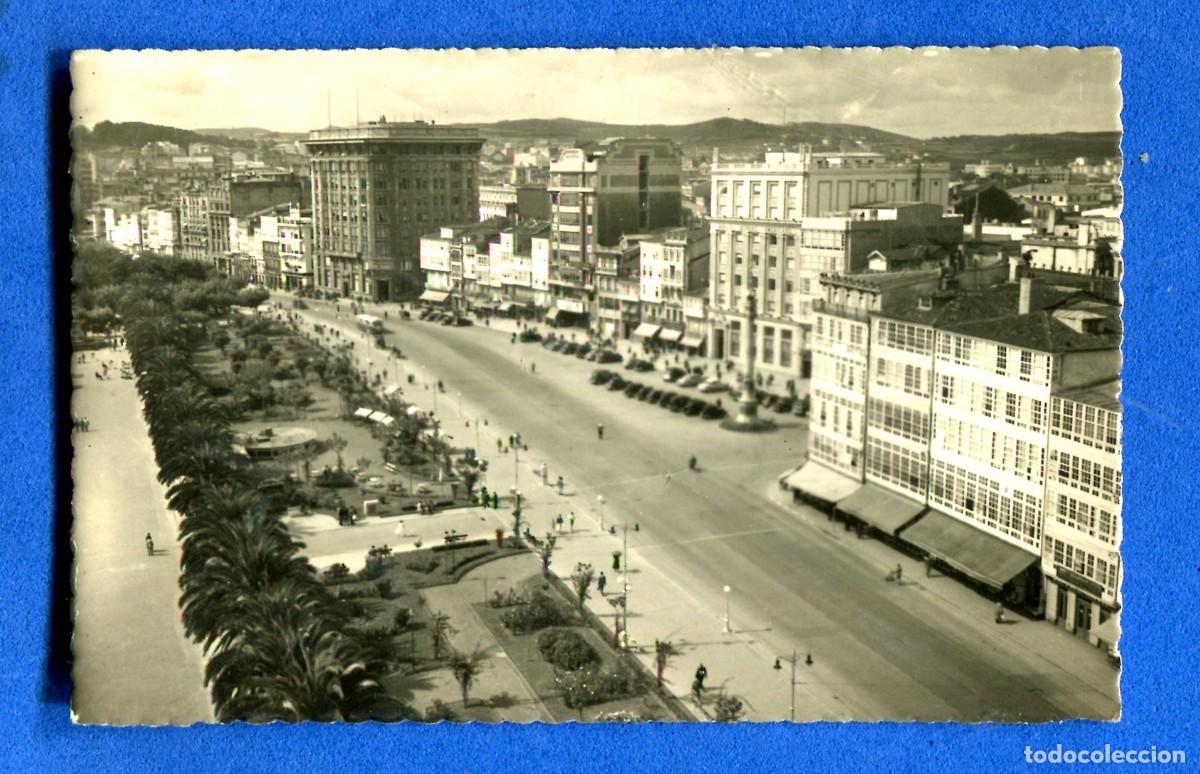 Postales: POSTAL ESCRITA PERO NO CIRCULADA LA CORU&Ntilde;A 23 AVENIDA DE LA MARINA EDITA LUJO