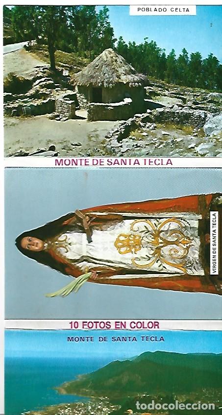 Postales: LIBRO FLEXO CON 10 VISTAS DE LA GUARDIA Y MONTE SANTA TECLA.- PONTEVEDRA / GALICIA