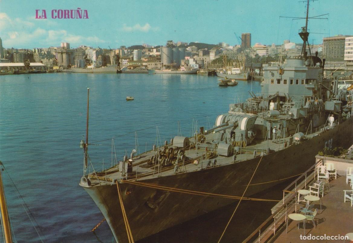 Postales: POSTAL A CORU&Ntilde;A. EL PUERTO. EDICIONES PAR&Iacute;S