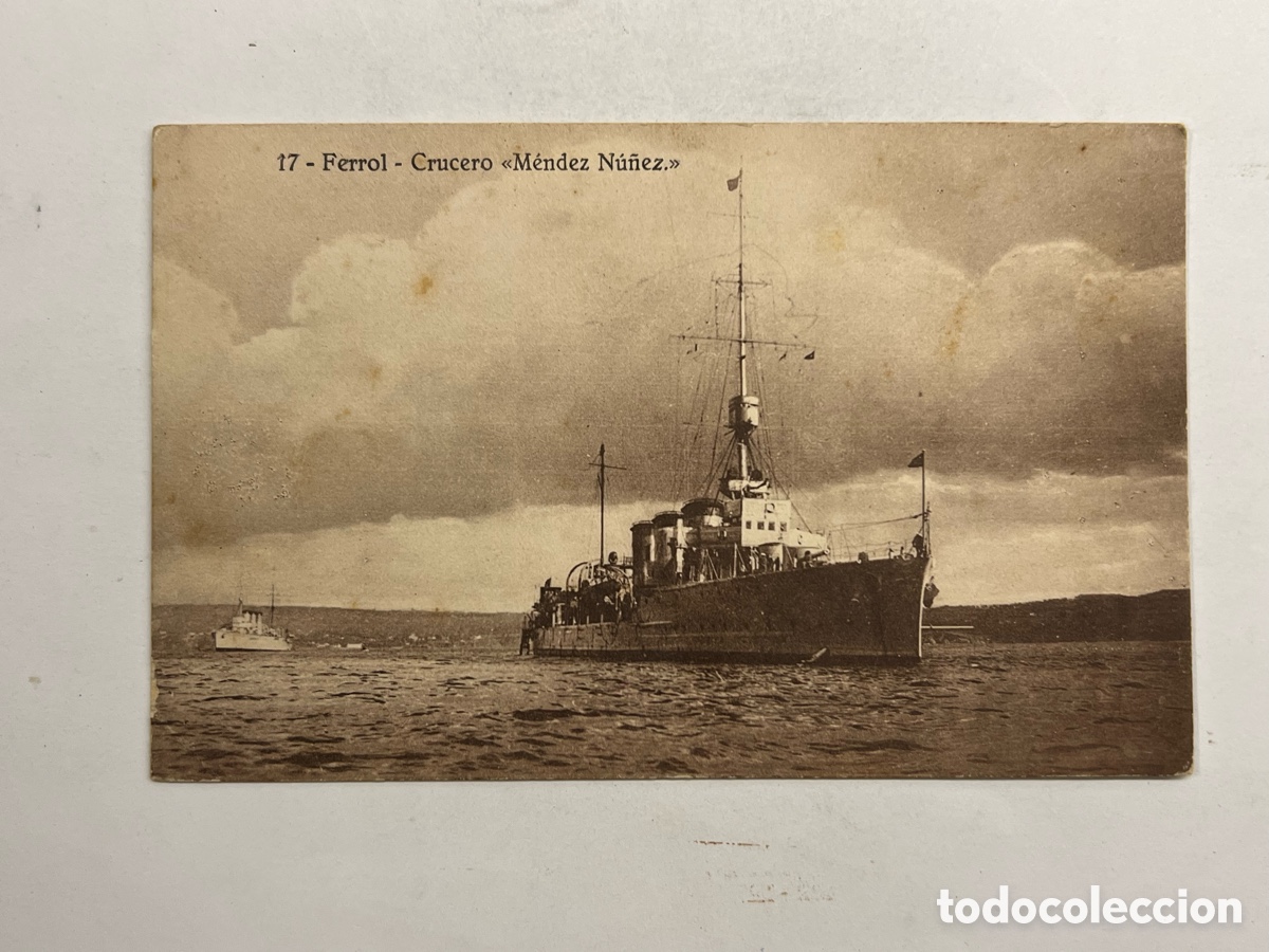 Postales: FERROL Postal No.17, Crucero M&eacute;ndez N&uacute;&ntilde;ez. Heliotopia de Kallmeyer (a.1920) circulada