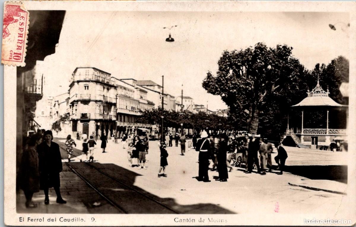 Postales: El Ferrol del Caudillo - Cant&oacute;n de Molins - Arribas 9 - 139x89mm - Urbano - Carromato - V&iacute;a Tranv&iacute;a