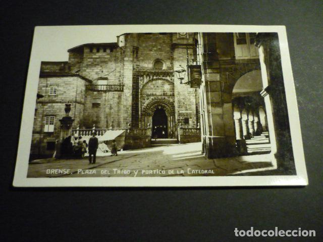 Postales: ORENSE PLAZA DEL TRIGO Y PORTICO DE LA CATEDRAL