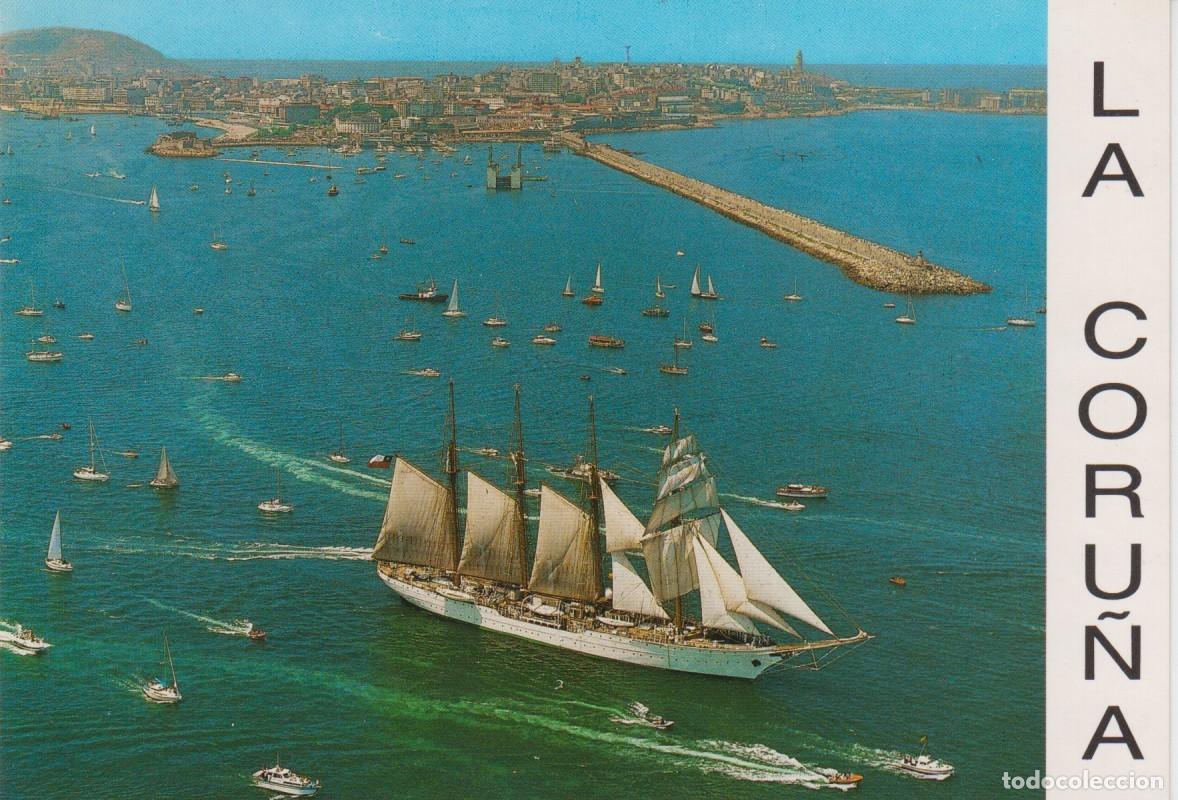 Postales: POSTAL A CORU&Ntilde;A. REGATA CUTTY SARK. PAISAJES ESPA&Ntilde;OLES