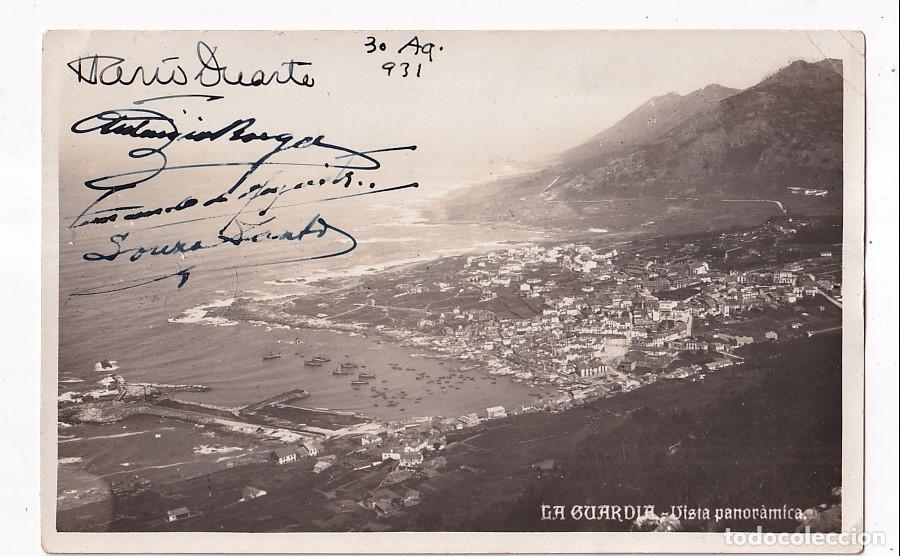 Postales: POSTAL FOTOGR&Aacute;FICA. LA GUARDIA. VISTA PANOR&Aacute;MICA. PONTEVEDRA. 1931