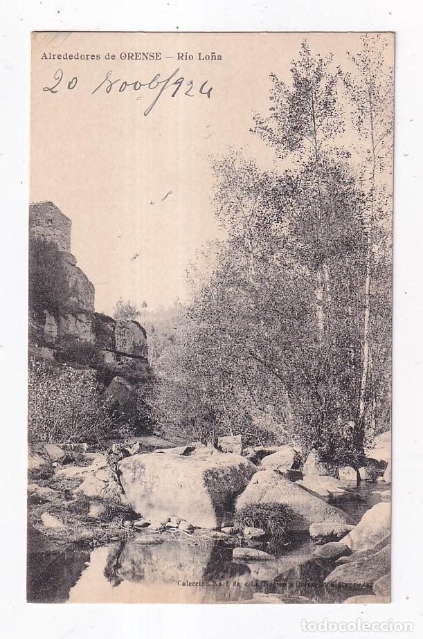 Postales: POSTAL. ALREDEDORES DE ORENSE. R&Iacute;O LO&Ntilde;A. OURENSE. GALICIA. CIRCULADA EN 1924