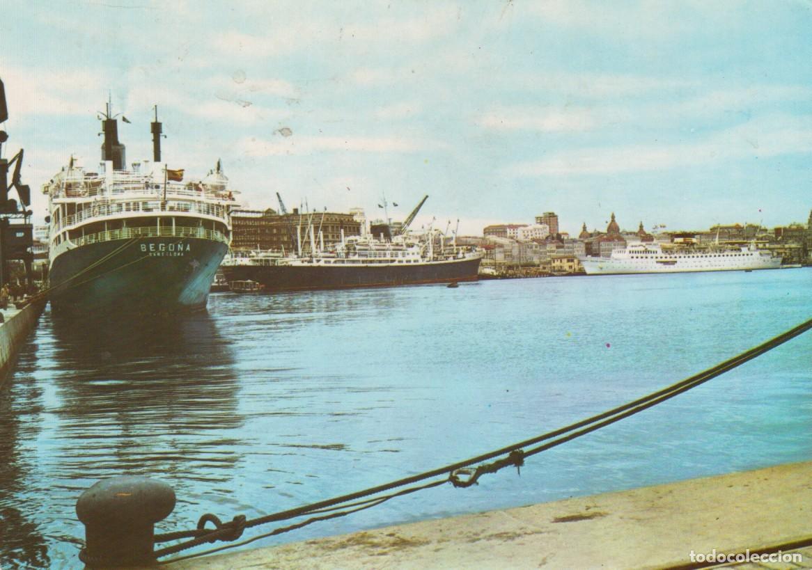 Postales: POSTAL A CORU&Ntilde;A. PUERTO. EDICIONES ARRIBAS