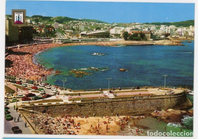 Postales: em04738 la coru&ntilde;a playa de riazor 1976 fisa n&ordm;59 sc