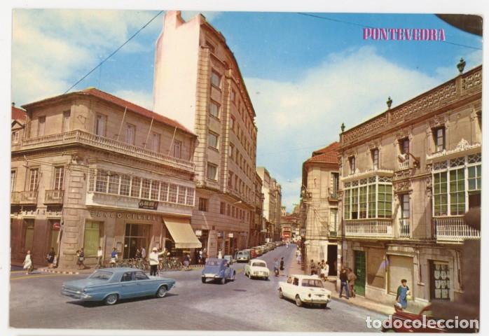 Postales: em04741 pontevedra plaza de la peregrina y michelena 1967 ed paris n&ordm;359 sc Dodge Dart 2cv guardia