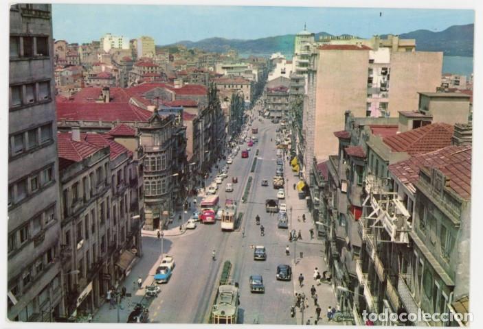 Postales: em04743 vigo calle de jose antonio ed paris n&ordm;153 sc coches tranvias