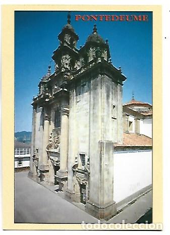 Postales: IGLESIA PARROQUIAL.- PUENTEDEUME / CORU&Ntilde;A