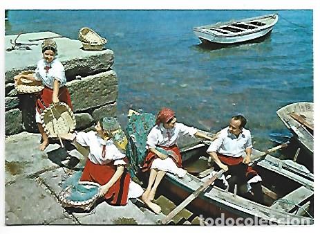 Postales: CHALANAS E MOZOS.- GALICIA