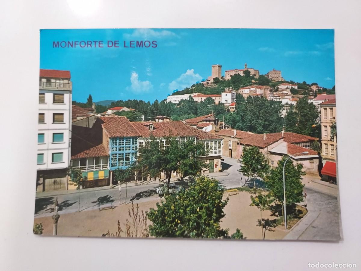 Postales: POSTAL MONFORTE DE LEMOS VISTA PARCIAL. 1975. SIN CIRCULAR. LUGO
