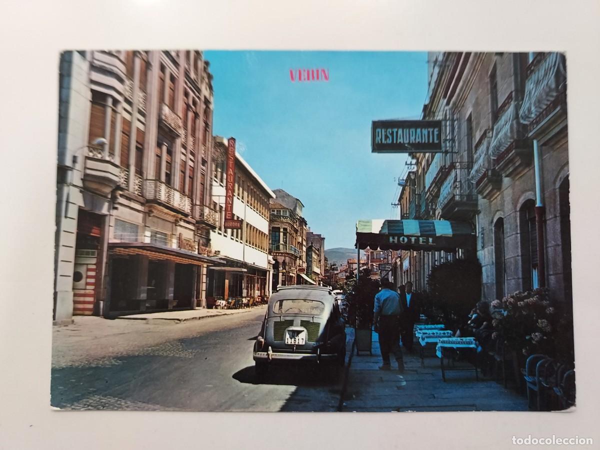 Postales: POSTAL VERIN AVENIDA DE LUIS ESPADA. 1967. SIN CIRCULAR. ORENSE. SEAT 600 HOTEL