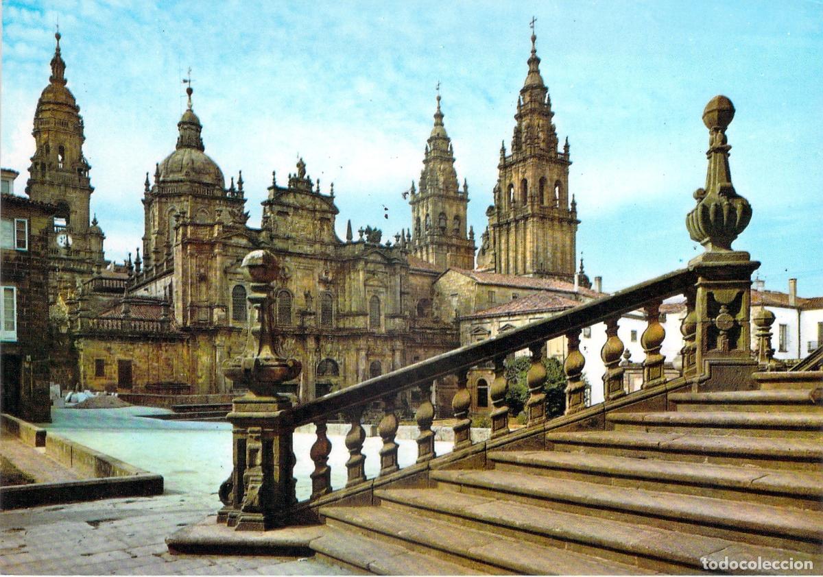 Postales: Postal Catedral de Santiago de Compostela Fachada de la Azabacher&iacute;a