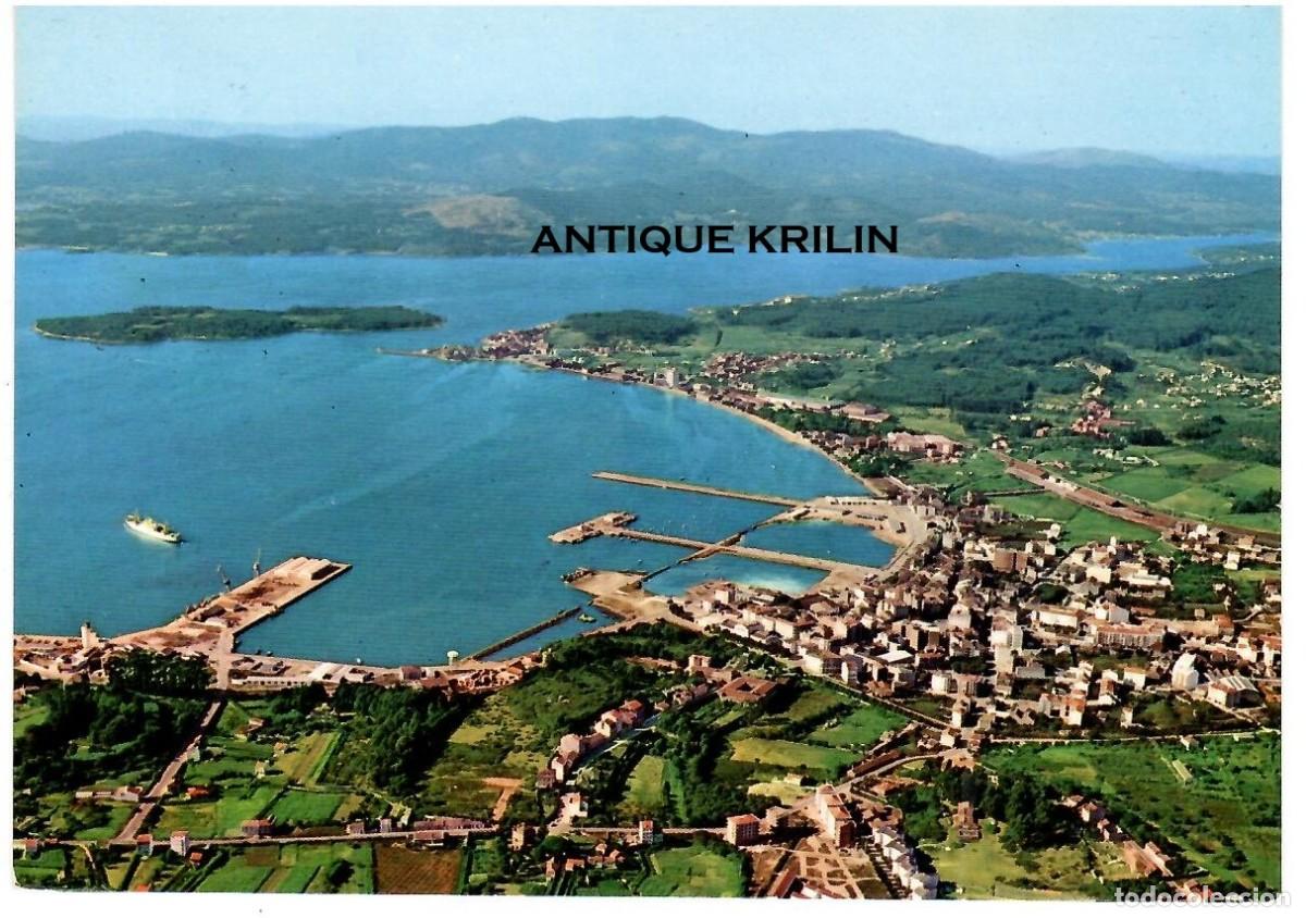 Postales: VILLAGARCIA DE AROSA N&ordm; 3139 VISTA AEREA / POSTALES FAMA / FRANQUEADA