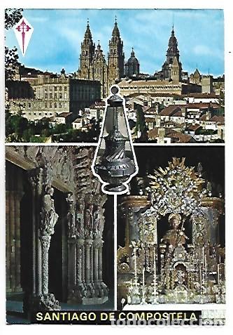 Postales: BELLEZAS DE LA CIUDAD - BEAUTIES OF THE CITY.- SANTIAGO DE COMPOSTELADE BARBERA / BARCELONA