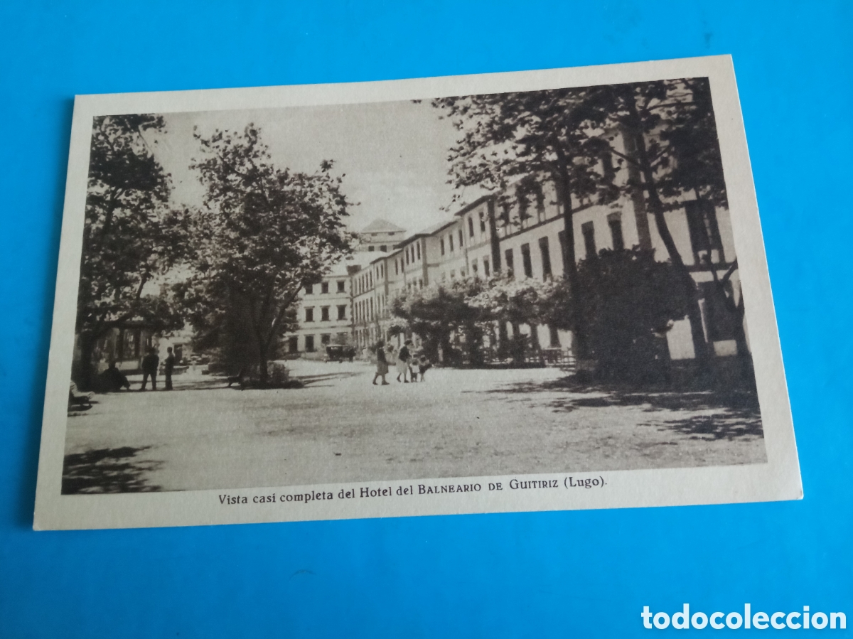 Postales: Antigua postal fotogr&aacute;fica, Aguas y Ba&ntilde;os de Guitiriz (Lugo)