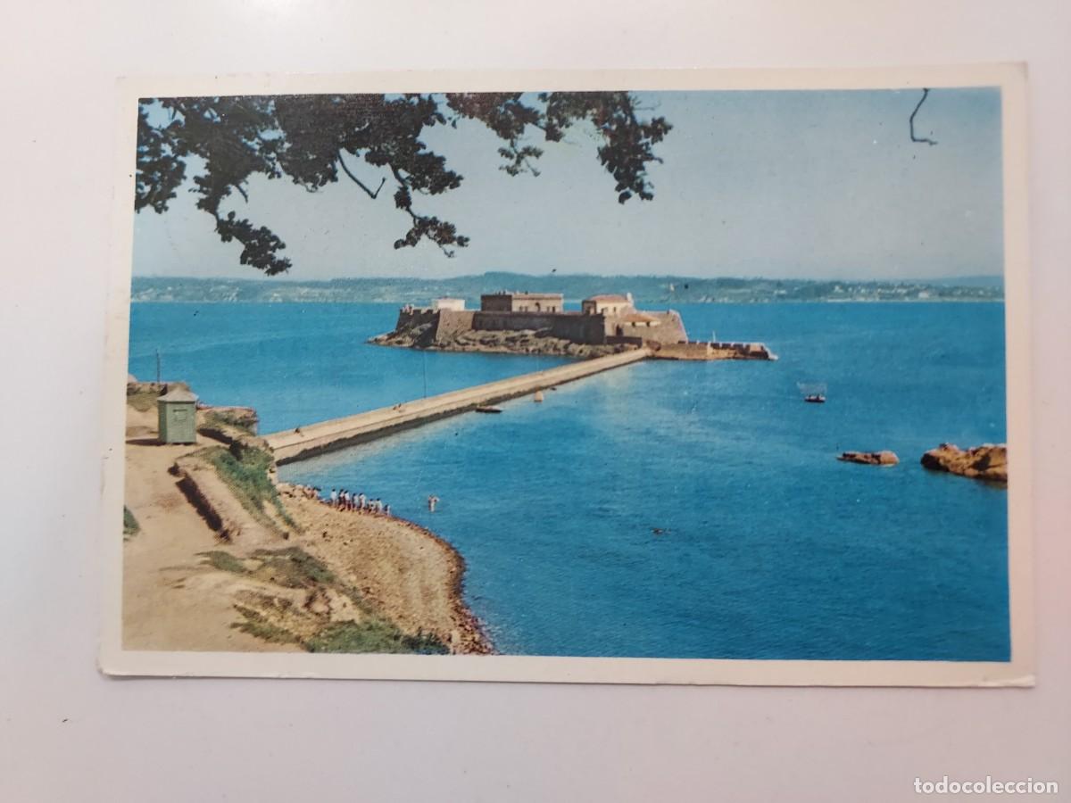 Postales: POSTAL LA CORU&Ntilde;A CASTILLOS DE SAN ANTON. A&Ntilde;OS 1950. CIRCULADA 1962