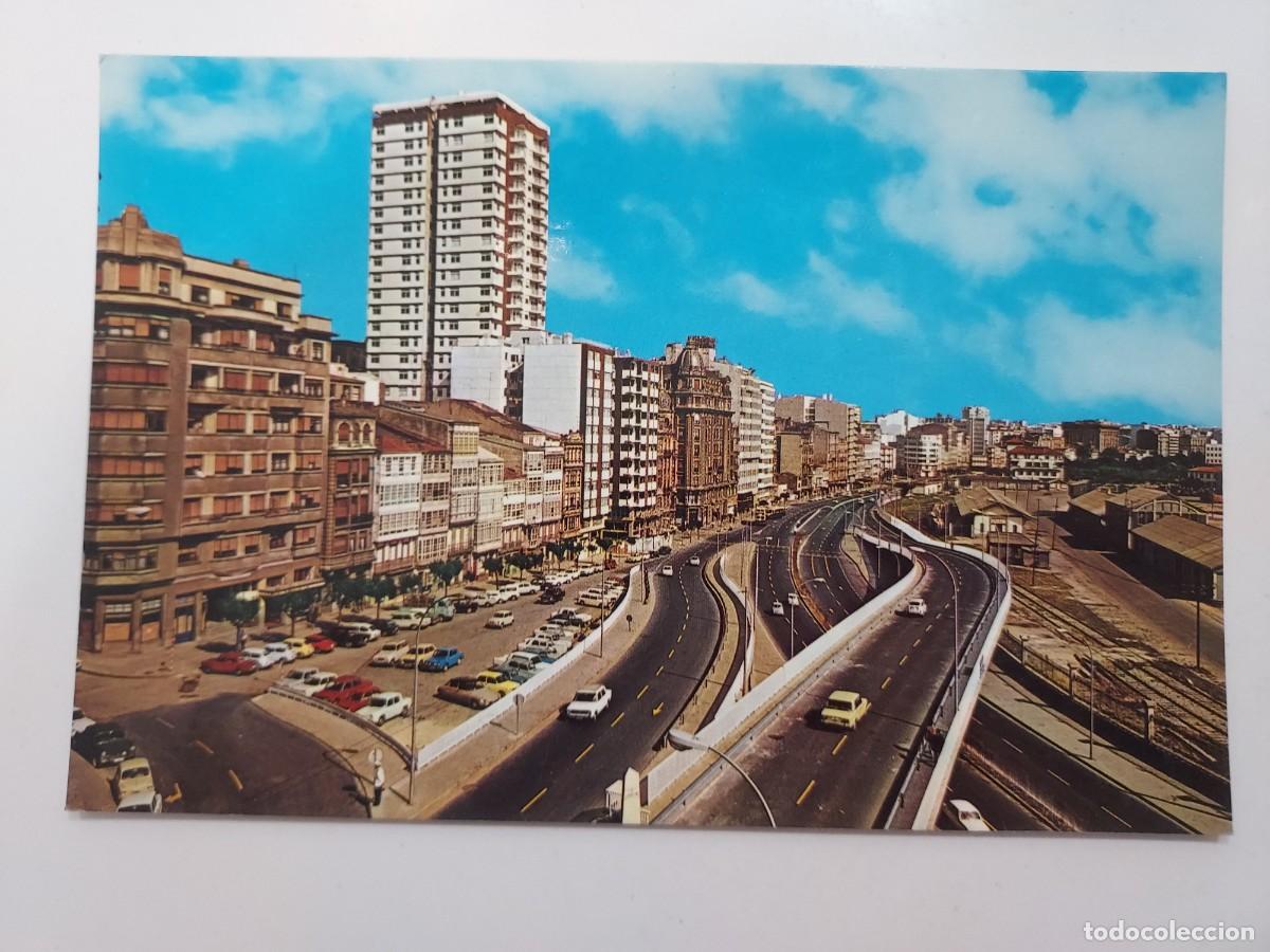 Postales: POSTAL LA CORU&Ntilde;A VIADUCTO DE LINARES RIVAS. 1972. SIN CIRCULAR