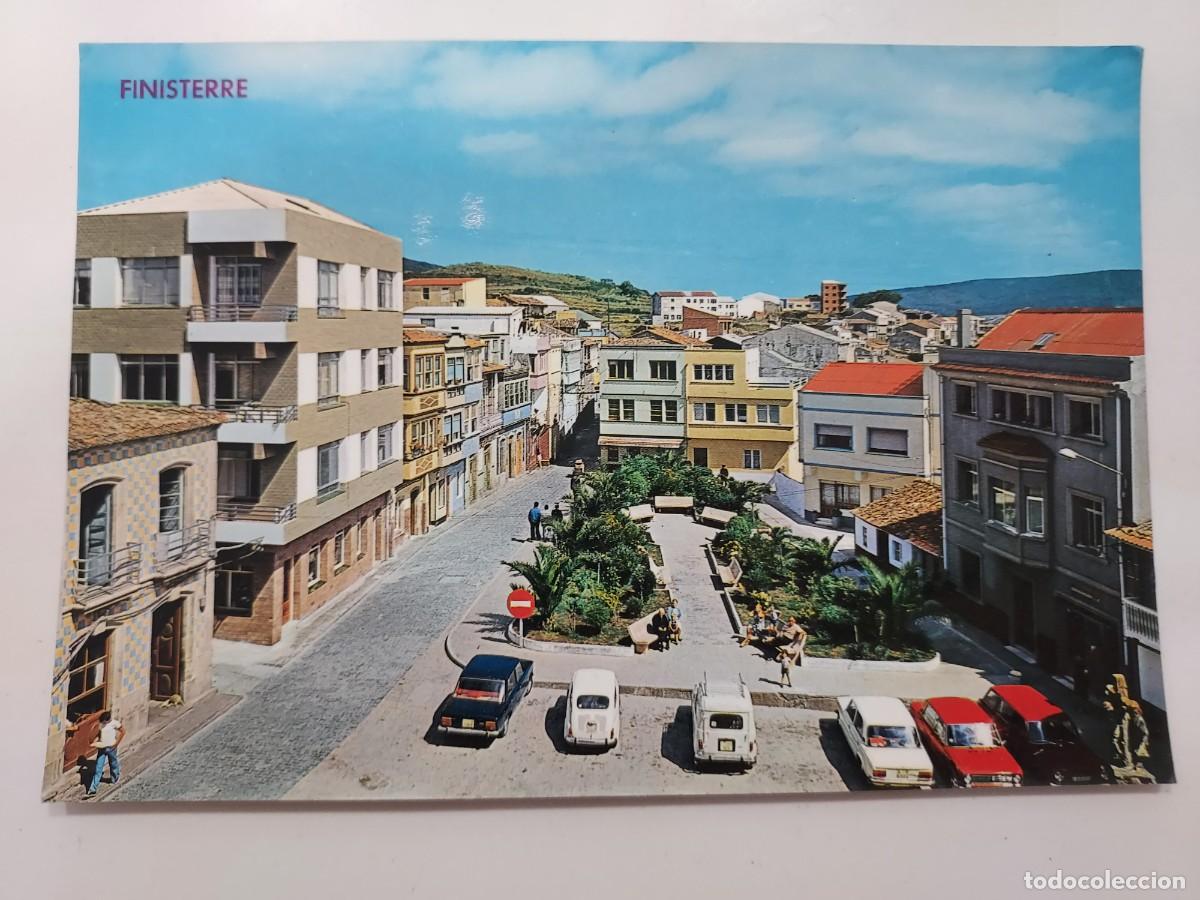 Postales: POSTAL FINISTERRE PLAZA JOSE ANTONIO PRIMO RIVERA. 1975. SIN CIRCULAR. CORU&Ntilde;A