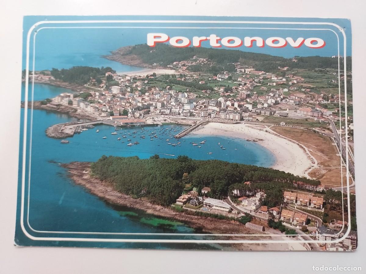 Postales: POSTAL PORTONOVO VISTA AEREA. 1991. SIN CIRCULAR. PONTEVEDRA. FAMA