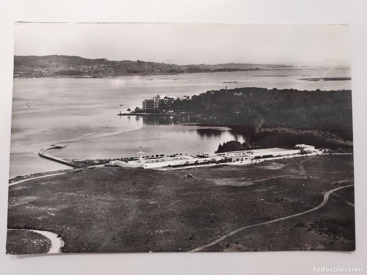 Postales: POSTAL ISLA DE LA TOJA VISTA AEREA. 1962. CIRCULADA. PONTEVEDRA. 13157 PAISAJES ESPA&Ntilde;OLES