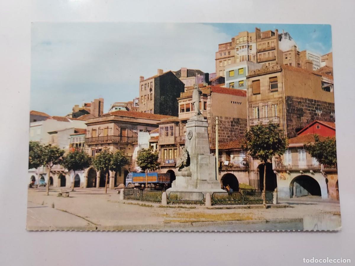 Postales: POSTAL VIGO MONUMENTO AL PESCADOR EN EL BERBES. 1963. SIN CIRCULAR. PONTEVEDRA