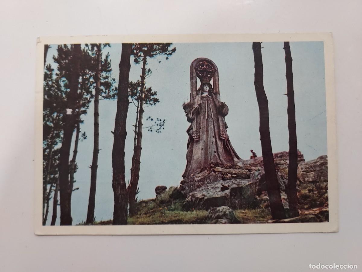 Postales: POSTAL VIGO BAYONA VIRGEN DE LA ROCA. CIRCULADA 1962. PONTEVEDRA