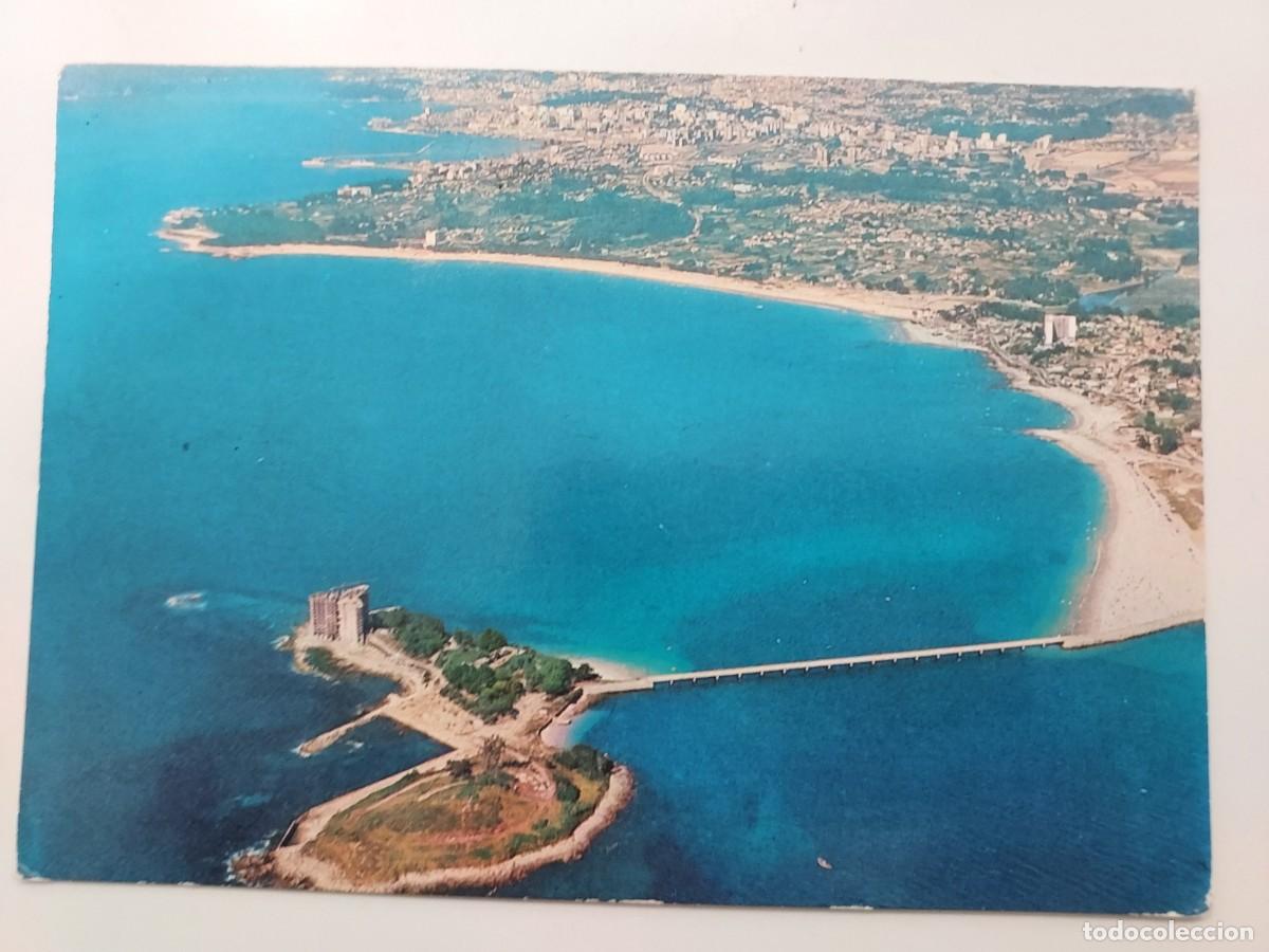 Postales: POSTAL VIGO ISLA DE TORALLA Y PLAYAS EL BAO Y SAMIL. 1973. CIRCULADA. PONTEVEDRA