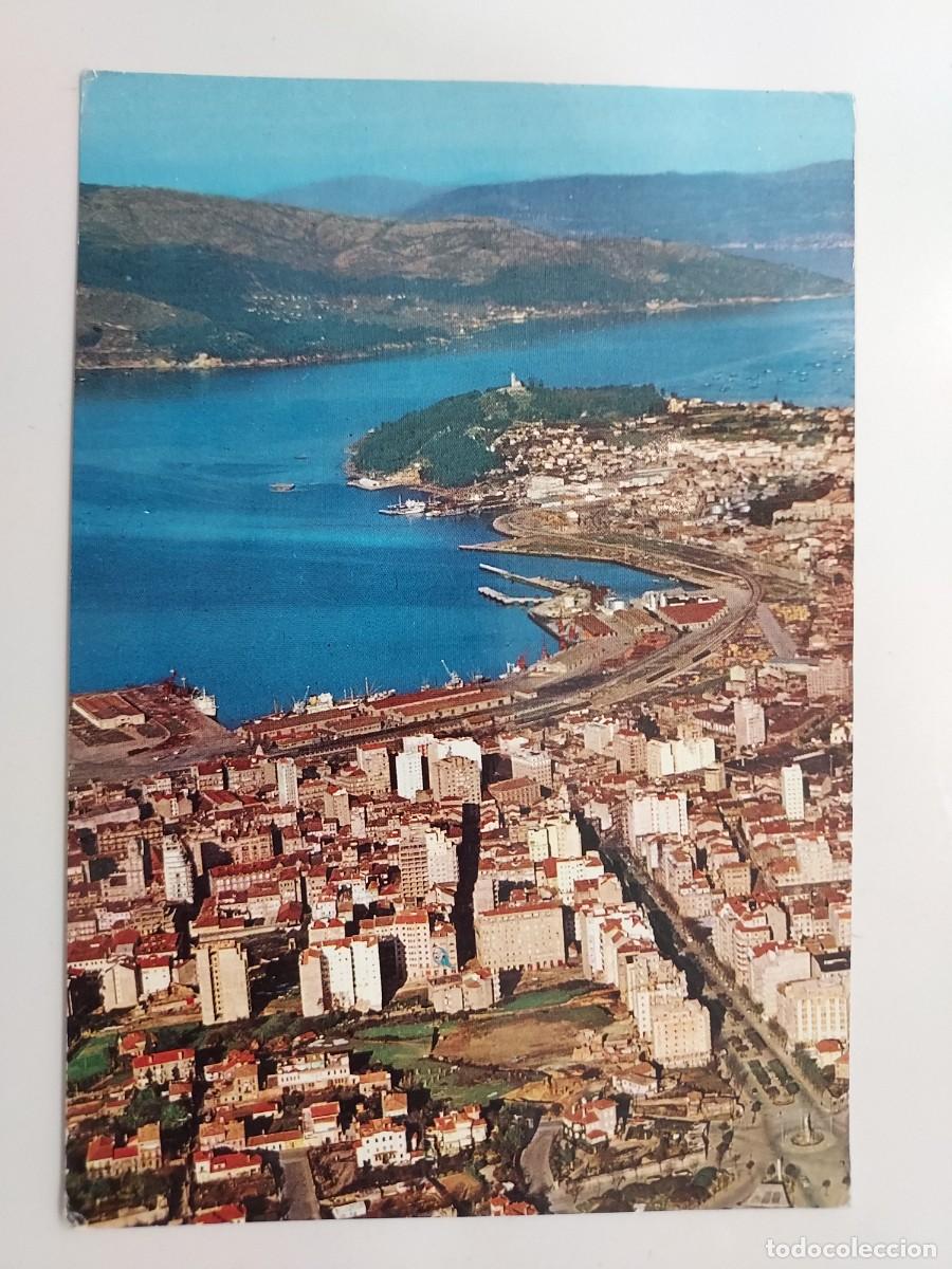 Postales: POSTAL VIGO VISTA AEREA. 1965. CIRCULADA. PONTEVEDRA