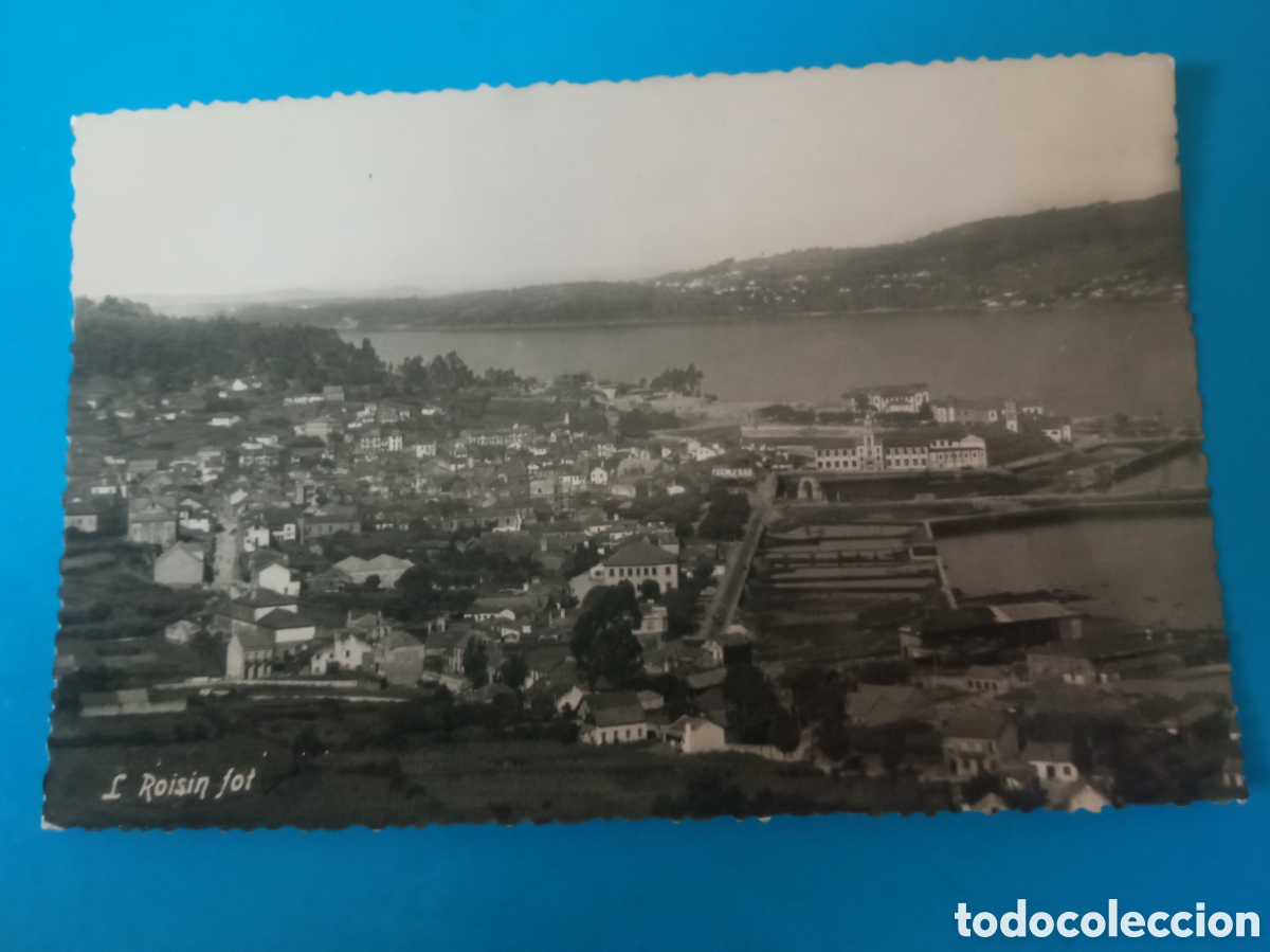 Postales: Antigua postal fotogr&aacute;fica, Marin (Pontevedra) Vista parcial y escuela Naval Militar